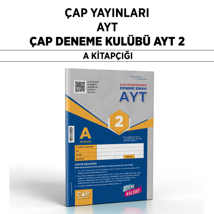 ÇAP YAYIN YKS AYT DENEME KULÜBÜ SNV 2-A - 25-26